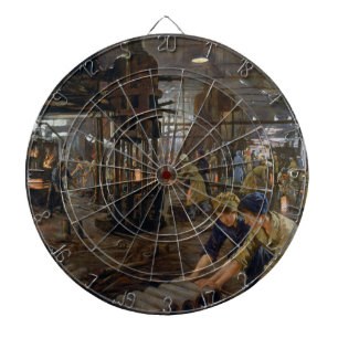 1. Weltkrieg 1918 Frauen in einer Munitionsfabrik Dartscheibe