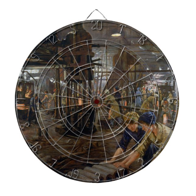 1. Weltkrieg 1918 Frauen in einer Munitionsfabrik Dartscheibe (vorne)