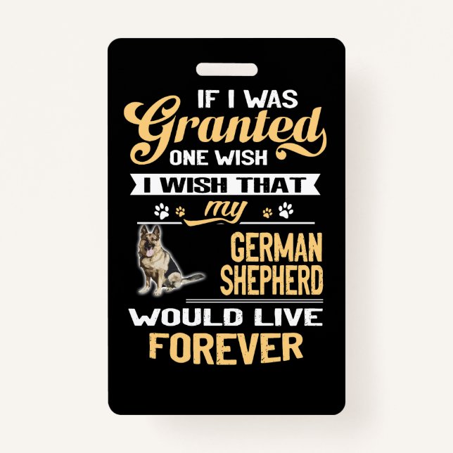 1 Wenn mir ein Wunsch gegeben wurde, wünschte ich  Ausweis (Vorderseite)