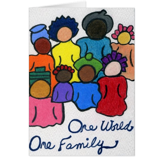 1 World, 1 Family Card (Vorne)