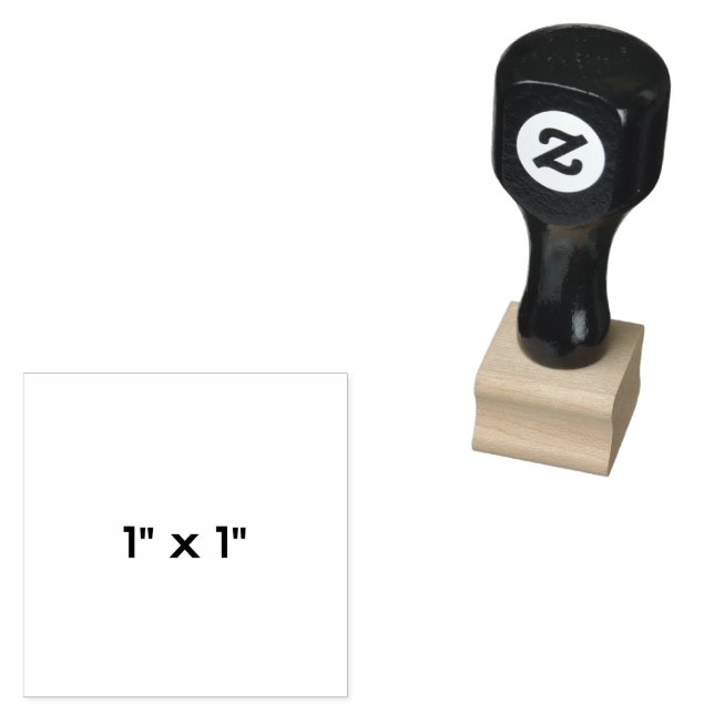 1" x 1" gummistempel (Stempel)