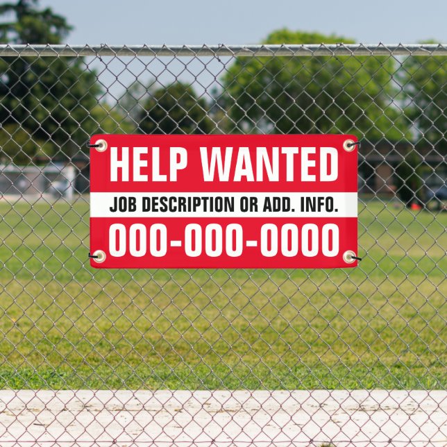 1' X 2' Hilfe Gewollt Banner (Insitu)