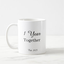 1 Year Anniversary Mug – First Wedding Anniversary Kaffeetasse