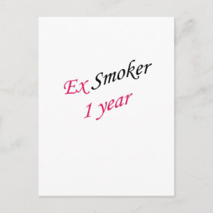 1 Year ex smoker Postkarte