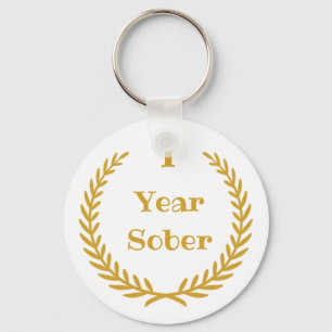 1 Year Sober Keychain for Addiction Recovery Schlüsselanhänger