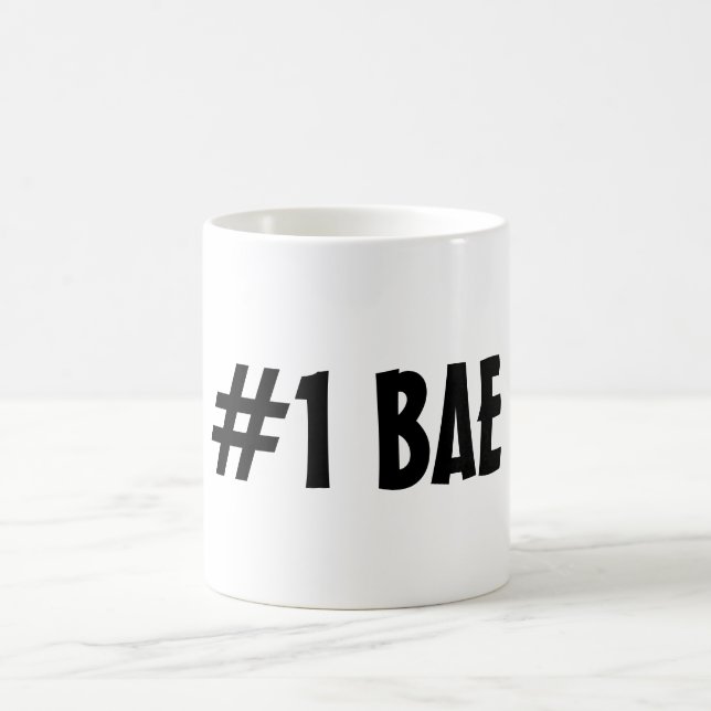 #1 Zahl EINE BAE TASSE (Mittel)