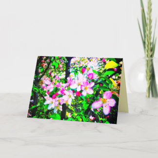 1APPLE BLUMENOME, HELLE KLEINE KLEINE GREETING-KAR KARTE