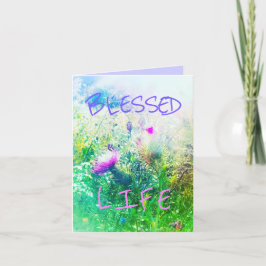 1BLESSED VERDE LEBEN-GRUSS-KARTE KARTE