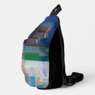 1C9984DA Glitch Art Digitale Verzerrung Vaporwave Crossbody Bag