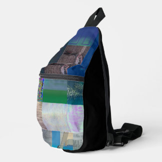 1C9984DA Glitch Art Digitale Verzerrung Vaporwave Crossbody Bag