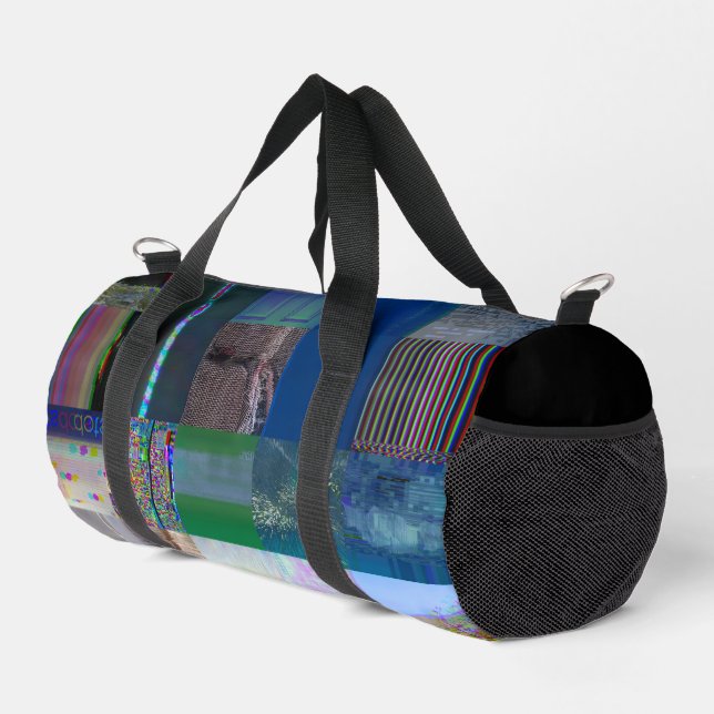 1C9984DA Glitch Art Digitale Verzerrung Vaporwave Duffle Bag (Rechte Ecke)