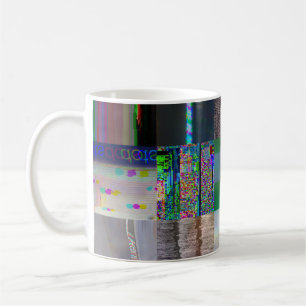 1C9984DA Glitch Art Digitale Verzerrung Vaporwave Kaffeetasse