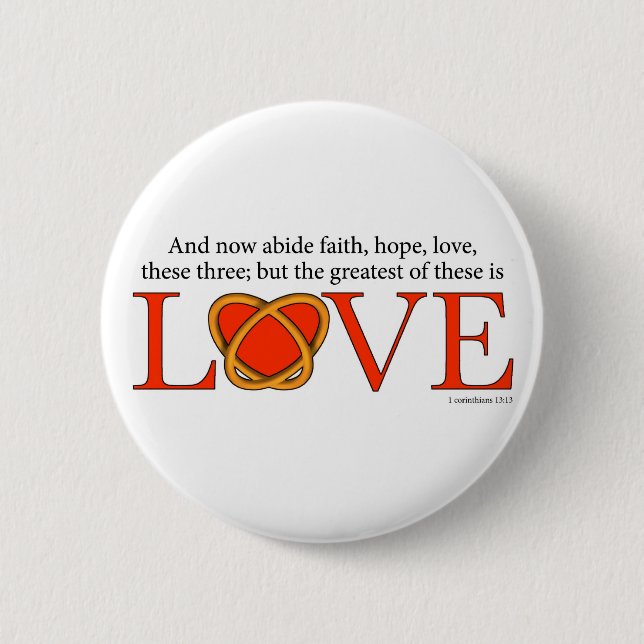 1Corinthians13-13 Button (Vorderseite)