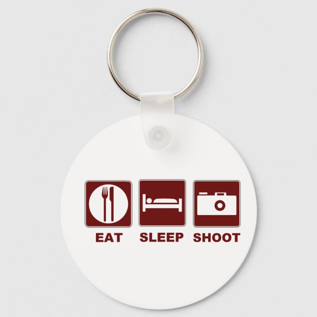 1eat sleepBlankSHOOOT Schlüsselanhänger (Vorderseite)
