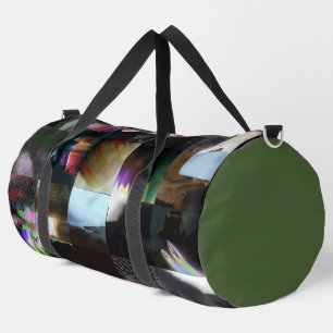 1FB1F9F4 Cyberpunk-Glitch-Art-Mosaik-Abstrakt Duffle Bag