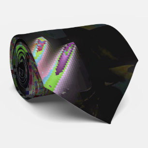 1FB1F9F4 Cyberpunk-Glitch-Art-Mosaik-Abstrakt Krawatte