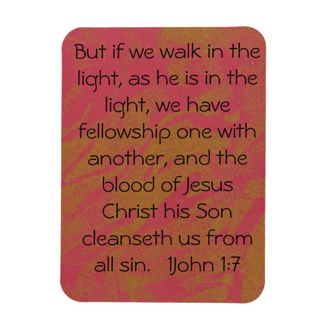 1John1:17-Schrift-Magnet Magnet (Vertikal)