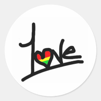 1Liebe Runder Aufkleber