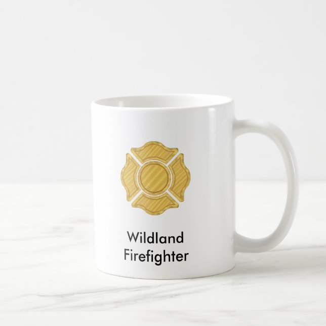 1LOGO11,       Wildnis-     Feuerwehrmann Tasse (Rechts)