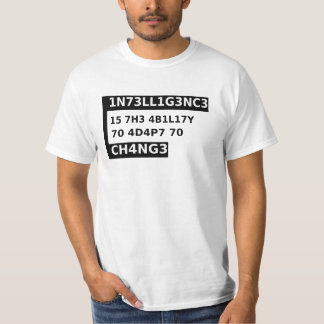 1n73ll1g3nc3 15- Intelligenz ist - schwarz cooles  T-Shirt