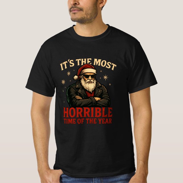 1nkFury - Horrible time of the year Santa T-Shirt (Vorderseite)