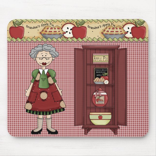 #1Oma's Apple Pie Mousepad (Vorne)