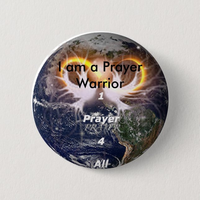 1prayer4all14, bin ich ein Gebets-Krieger Button (Vorderseite)
