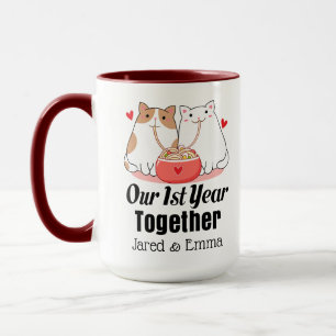 1st Anniversary First Valentines Day Tasse