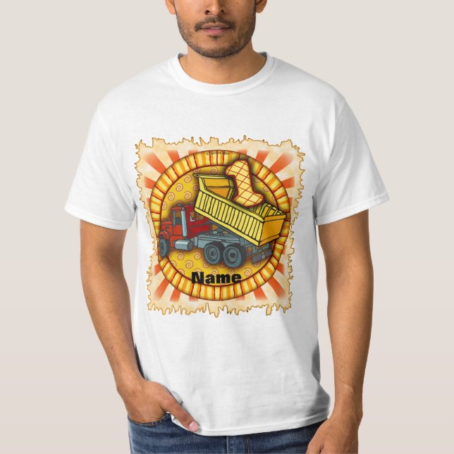 1st Birthday Dump Truck T-Shirt (Vorderseite)