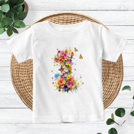 1st Birthday Floral Boho Baby Shirt - Modern Kids