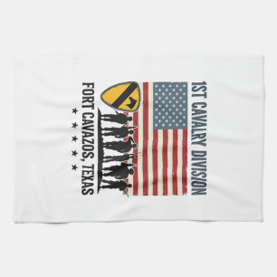 1st Cavalry Division Fort Hood Vintage Militär-Shi Geschirrtuch