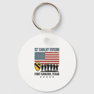 1st Cavalry Division Fort Hood Vintage Militär-Shi Schlüsselanhänger