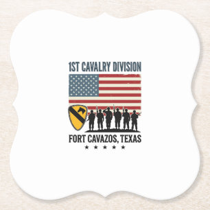 1st Cavalry Division Fort Hood Vintage Militär-Shi Untersetzer