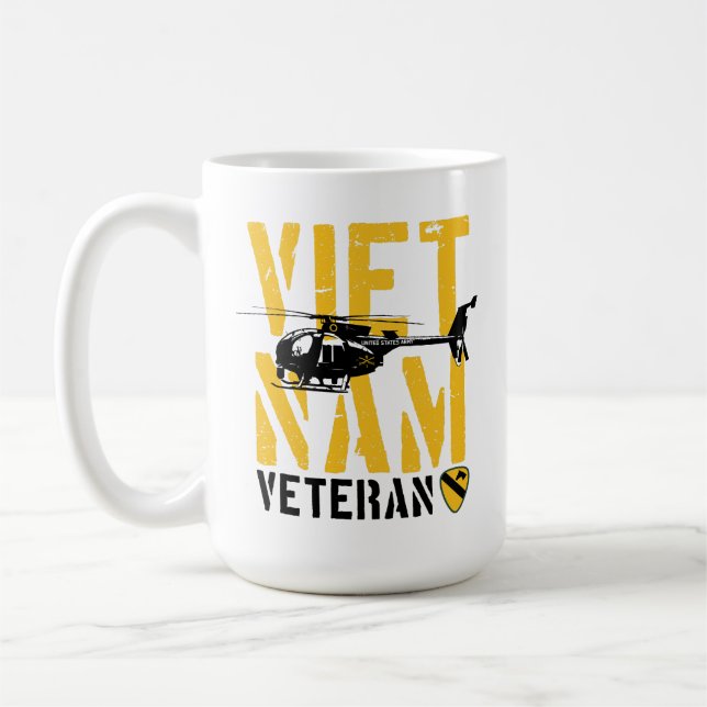1st Cavalry Division Vietnam Veteran Kaffeetasse (Links)