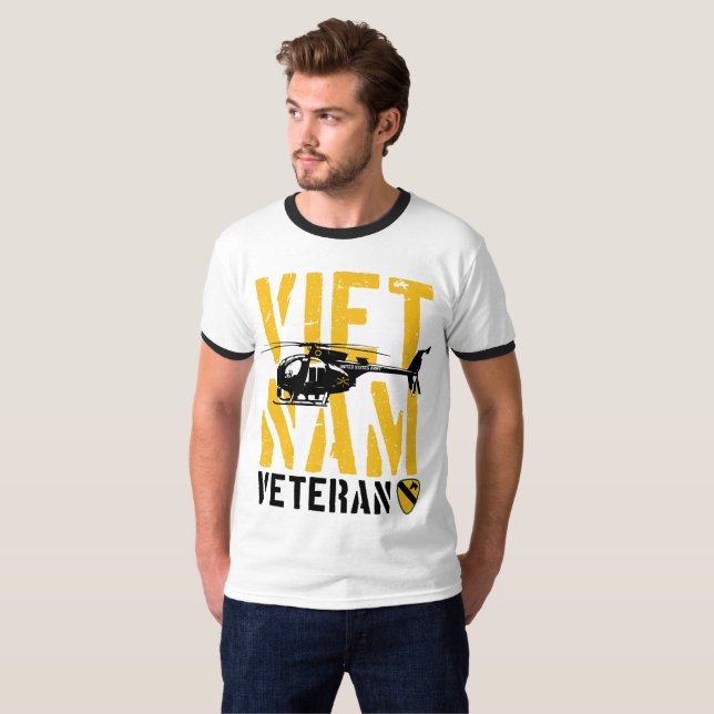 1st Cavalry Division Vietnam Veteran T-Shirt (Vorne ganz)