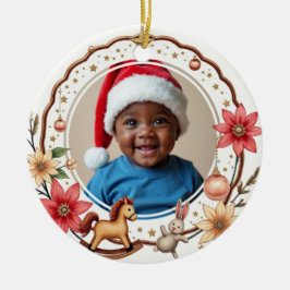 1st Christmas 2 sided, Toy Box Treasures Keramik Ornament