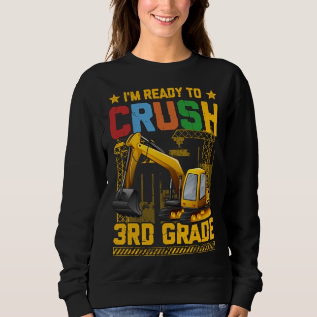 1st Day of 3rd Grade Back to School Furture Class  Sweatshirt (Vorderseite)