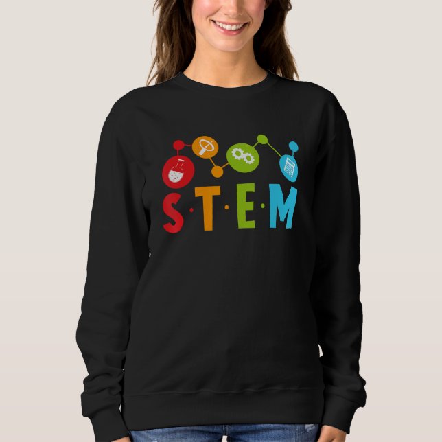 1st Day of School STEM Teacher Boys Girls Kids Sci Sweatshirt (Vorderseite)