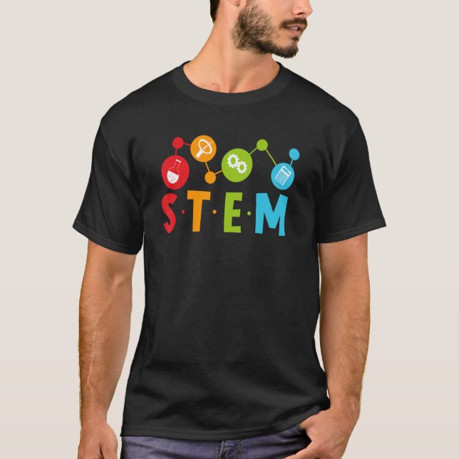 1st Day of School STEM Teacher Boys Girls Kids Sci T-Shirt (Vorderseite)