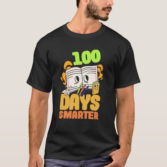 1st Grade Child 100 days smarter pupil T-Shirt (Vorderseite)
