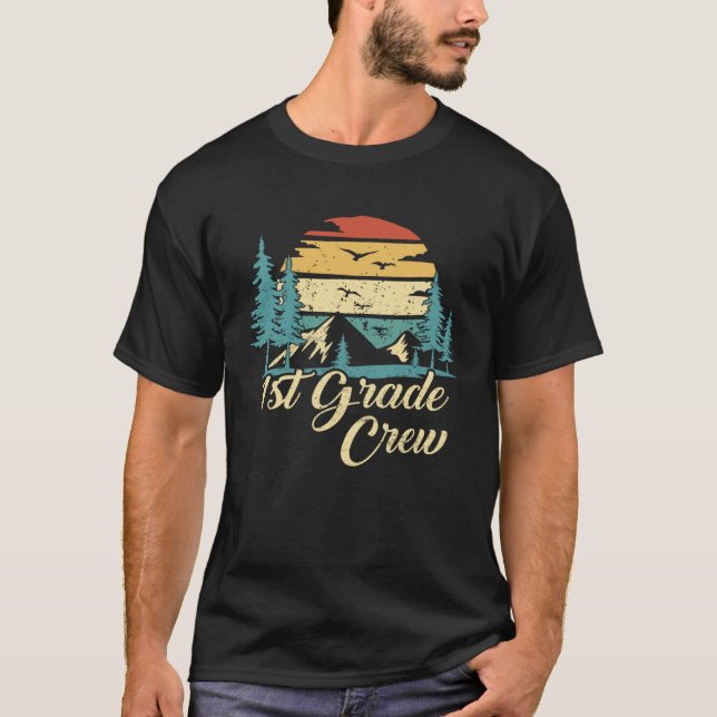 1st Grade Crew back to school after camping trip l T-Shirt (Vorderseite)