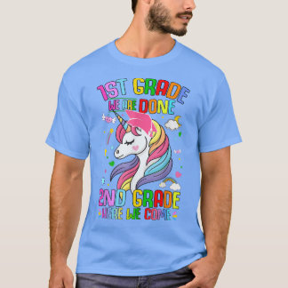 1st Grade Graduation 2nd Grade Unicorn Last Day Of T-Shirt