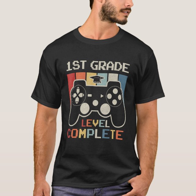 1st Grade Level Complete Game Controller Last Day  T-Shirt (Vorderseite)