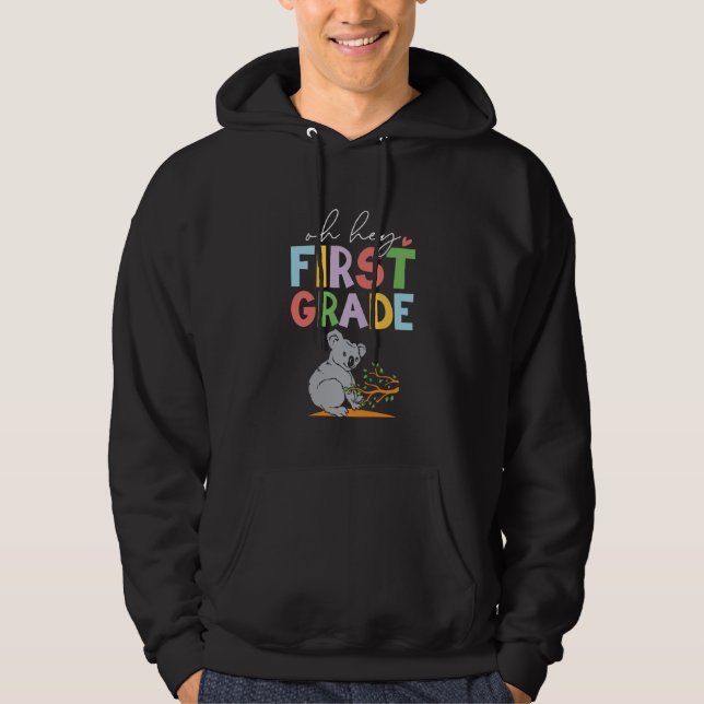 1st Grade Outfit Boys Koala - First Day of First G Hoodie (Vorderseite)