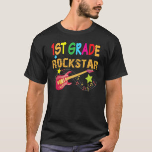 1st Grade Rockstar Erste E-Gitarre Zurück in die S T-Shirt