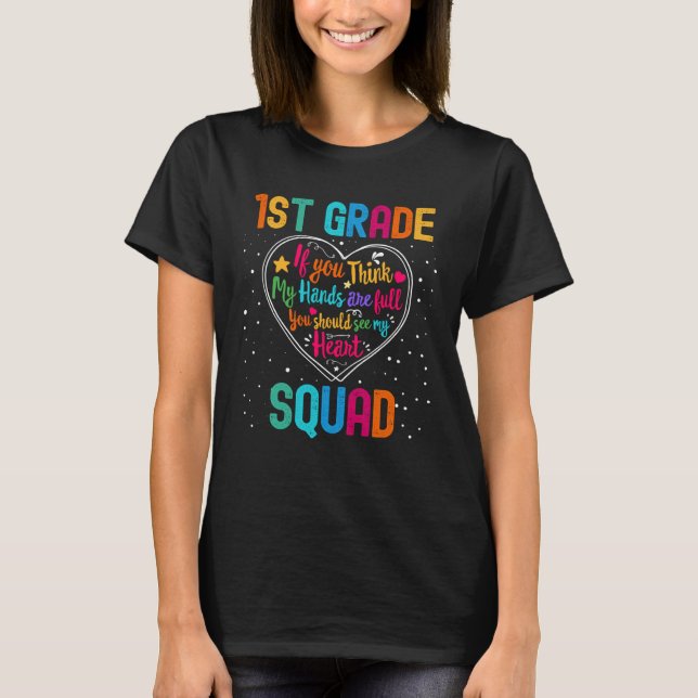 1st Grade Squad Appreciation Week Back to School H T-Shirt (Vorderseite)