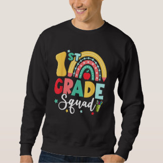 1st Grade Squad Team Funny Back To School Girls Bo Sweatshirt