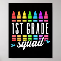 1st Grade Squad Zurück zur Schule Lehrer der erste