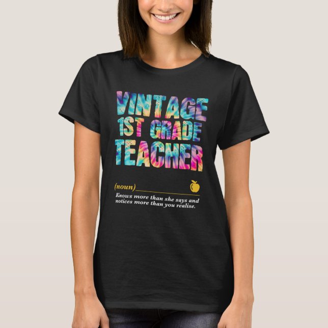 1st Grade Teacher Appreciation Week Back to School T-Shirt (Vorderseite)
