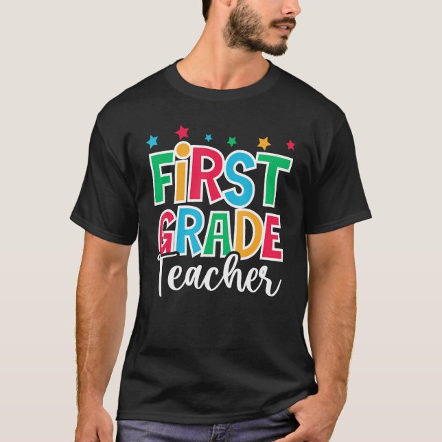 1st Grade Teacher First Day of School Welcome Back T-Shirt (Vorderseite)